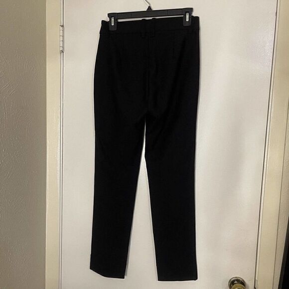 VINCE. black knit straight leg trouser work pants size US 4 - Picture 6 of 7